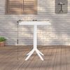 CLP Gartentisch Nuvela 60 x 60 – robust & wetterfest,weiß Bild 2