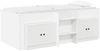 vidaXL Loft Bettgestell mit Schrank 3 Stk. Weiß Holzwerkstoff 3423398 Bild 2