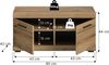 Sitzbank (B/H/T: 90x44x40 cm) in Evoke Oak Nachbildung Bild 4