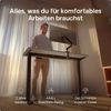 Desktronic HomeOne Elektrisch höhenverstellbarer Schreibtisch 160x80cm Schwarz/Grau mit Memory-Funktion, Anti-Kollisions Technologie, USB-A und USB-C-Ladeanschlüssen Bild 2