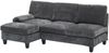 Ecksofa Stoff mit Schlaffunktion, 194 x 118 x 81 cm, grau Bild 4