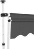 vidaXL Einziehbare Markise Handbetrieben 250 cm Anthrazit 143689 Bild 4