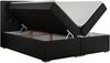 Boxspringbett, Modern Bett mit Multipocket-Matratze und zwei Bettkästen - JASIR - 200 x 200 cm - Schwarz Kunstleder - H3 Bild 4