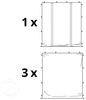 3x3 m Faltpavillon PROFESSIONAL Alu 40mm, Seitenteile ohne Fenster, schwarz Bild 3