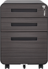 Rollcontainer Aktenschrank 3 Schubladen schwarz, 46x40x58 cm, bis 150 kg Bild 4