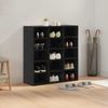 vidaXL Schuhschrank mit Regal Schwarz Eichen-Optik 77,5 x 30 x 83,5 cm 875217 Bild 4