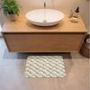 OnlyWow Badematte Seil - Gestrickt - Beige, Höhe 10 mm, Polyester, Rechteckig, Badezimmerteppich, Badteppich, Rutschfest, Badvorleger, Waschbar Bild 2