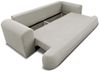 Sofa Schlafsofa 3-Sitzer ANIKE inkl. Polsterhocker in Stoff Now or Never Altrosa Bild 3
