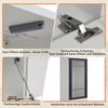 3-tlg. Wohnwand Weiß mit LED, TV-Schrank 180 x 33 x 30 cm, Vitrine 30 x 33 x 130 cm, Wandregal 140 x 13,5 x 18 cm Bild 5