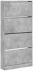 vidaXL Schuhschrank mit 4 Klappen Betongrau 80x21x163,5 cm 3214367 Bild 2