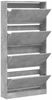 vidaXL Schuhschrank mit 4 Klappen Betongrau 80x21x163,5 cm 3214367 Bild 5