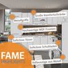 Küchenunterschrank Fame-Line Bordeaux Hochglanz 60 cm , AP Marmor Vicco Bild 5