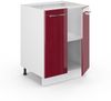Küchenunterschrank Fame-Line Bordeaux Hochglanz 60 cm , AP Marmor Vicco Bild 4