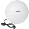 Garten Kugelleuchte mit Erdspieß, 3m Kabel IP65 & smarter LED, Ø38cm Bild 4