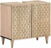 vidaXL Waschbeckenunterschrank 62x33x58 cm Massivholz Mango 358267 Bild 1