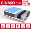 Matratze 180x200 Taschenfederkern GINASO MAX 7 Zonen H2 H3 28 cm Kokos Visco HR Schaum Polyurethanschaum JERSEY Bild 3