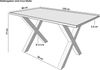 Esstisch Akazie nussbaumfarben 120 x 80 cm X-Gestell schwarz FREDERIK 134962246 Bild 2