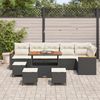 vidaXL Gartensofa-set 10 pcs Schwarz Poly-Rattan 3362940 Bild 3