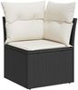 vidaXL Gartensofa-set 10 pcs Schwarz Poly-Rattan 3362940 Bild 4