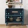 HOLTICO Kommode Vintage Sideboard Buffet Schrank mit Hohle Blumenschnitzerei (1 St), Akzent Schrank Holz Kommoden & Sideboards Bild 3