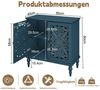 HOLTICO Kommode Vintage Sideboard Buffet Schrank mit Hohle Blumenschnitzerei (1 St), Akzent Schrank Holz Kommoden & Sideboards Bild 2