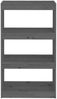 vidaXL Bücherregal/Raumteiler Grau 60x30x103,5 cm Massivholz Kiefer 808165 Bild 5