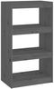 vidaXL Bücherregal/Raumteiler Grau 60x30x103,5 cm Massivholz Kiefer 808165 Bild 2