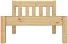 Erst-Holz Einzelbett Natur 90x200 Bettgestell Senkrechte Balken Bild 4