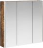 vidaXL Badezimmerspiegelschrank Geräucherte Eiche 73,5 x 15,5 x 70 cm 889259 Bild 5