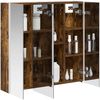 vidaXL Badezimmerspiegelschrank Geräucherte Eiche 73,5 x 15,5 x 70 cm 889259 Bild 3