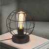 Nettlife Tischleuchte Vintage Schwarz E27 Retro Industrial Tischlampe aus Metall, mit Schalter, LED wechselbar, Wohnzimmer Kinderzimmer Schreibtisch Schlafzimmer Bild 3