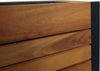 Pflanzkasten HWC-L22, Hochbeet Pflanzkübel Blumenkasten, 75x81x30cm Outdoor Alu Akazie Holz FSC®-zertifiziert, braun Bild 4