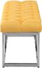 CLP Sitzbank Amun Stoff mit Edelstahlgestell,gelb 120 cm Bild 4
