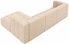 Kaiser Möbel Ecksofa Moderne aus Veloursstoff Salvador Grand L 318 cm, Ecksofa, Tiefe Sitzflächen,Premium-Velours Salvador,Design Soft-Cube Bild 3