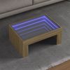 Couchtisch, Sofatisch mit Infinity-LED Sonoma-Eiche 70x50x30 cm Bild 2