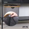 osoltus Faltbox Wäschebox Wäschekorb Nelson Bambus 40 cm Grau Bild 4