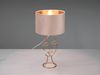 Tischleuchte MARY Lampenschirm Samt in Beige Gold, Höhe 46cm Bild 2