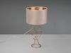 Tischleuchte MARY Lampenschirm Samt in Beige Gold, Höhe 46cm Bild 5