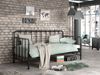 Metallbett Kay 97x206x110 Einzelbett Metall Schwarz matt Bild 4