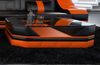 Couchtisch Turino - Büffelleder - schwarz-orange Bild 2