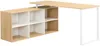 Vente-unique - NIPILI Büromöbel Holz, Platte BeigeWeiß - B 60 cm x H 75 cm x L 160 cm Bild 2