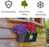 Blumentopf Wand Pflanzenhalter Wandblumentopf Blumenkasten Outdoor Blumenhalter Wand Pflanzen Wandhalterung Blumentopf Wandmontage Wandblumenkasten Wandtopf Anthrazit Bild 2