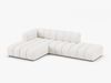 Micadoni Modulares Ecksofa offen Lupine 5-Sitzer Links Boucle Baloo Weiß Bild 2