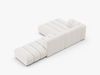 Micadoni Modulares Ecksofa offen Lupine 5-Sitzer Links Boucle Baloo Weiß Bild 4