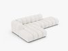 Micadoni Modulares Ecksofa offen Lupine 5-Sitzer Links Boucle Baloo Weiß Bild 3