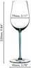 RIEDEL 4900/15T FATTO A MANO Riesling / Zinfandel Weinglas - Stiel TÜRKIS Bild 2