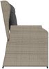 vidaXL Gartenbank Hellgrau Poly-Rattan 3394454 Bild 5