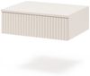 Beautysofa Nachttisch SOFT Hängend, Rillenfronten mit Push-to-Open (In der trendigen Farbe Kaschmir), Breite: 50 cm Bild 3