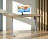 VCM Schreibtisch Lona 919905 Silber / Honig-Eiche H. 71-120 x B. 110 x T. 50 cm Bild 4