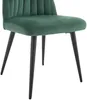 Vente-unique - Stuhl 2er-Set - Samt & schwarzes Metall - Grün - ELEANA Bild 5